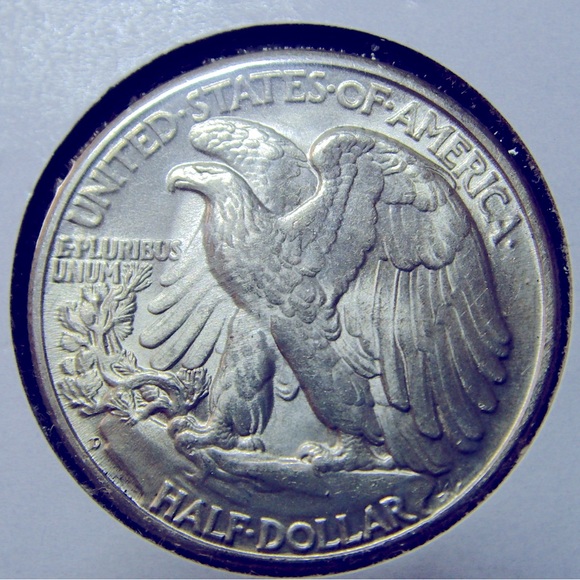 1947-D Walking Liberty Half Dollar - Picture 2 of 2